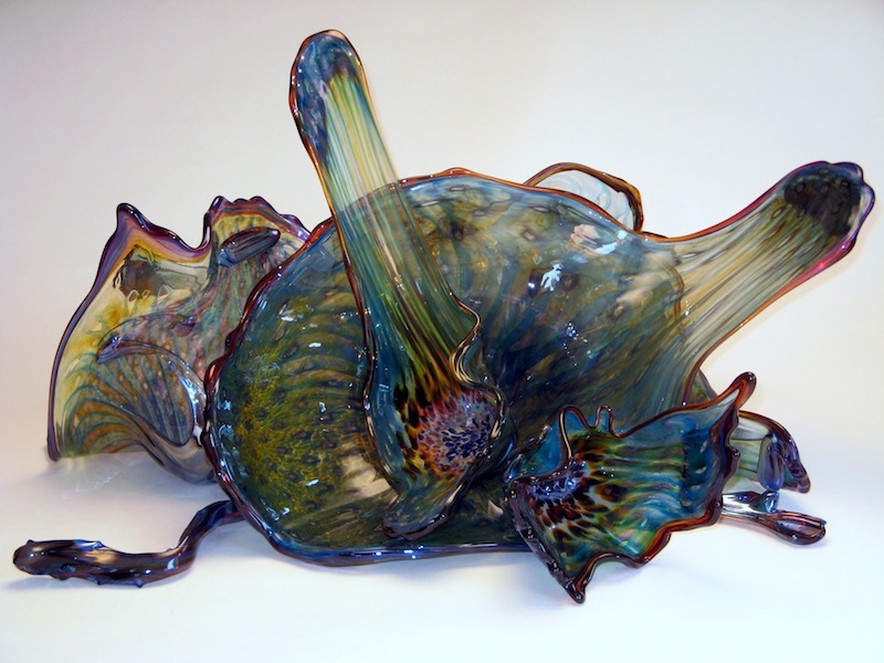 Ocean Flowers Glass Sculpture