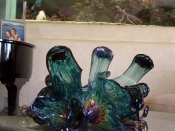 Ocean Flower Hand Blown Glass