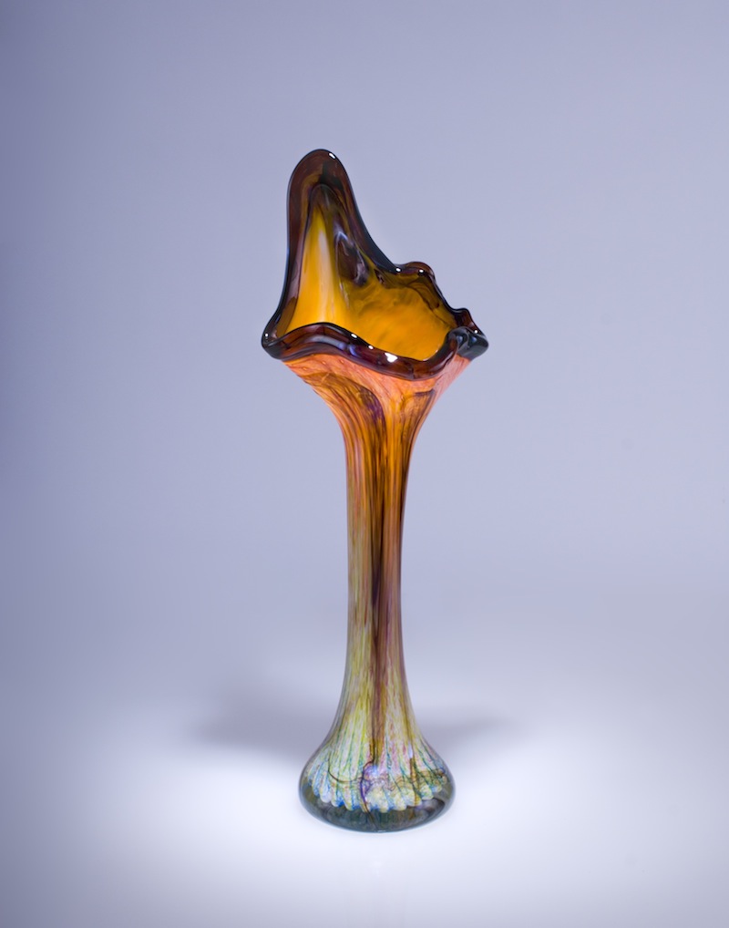 Golden Glass Blown Vessel