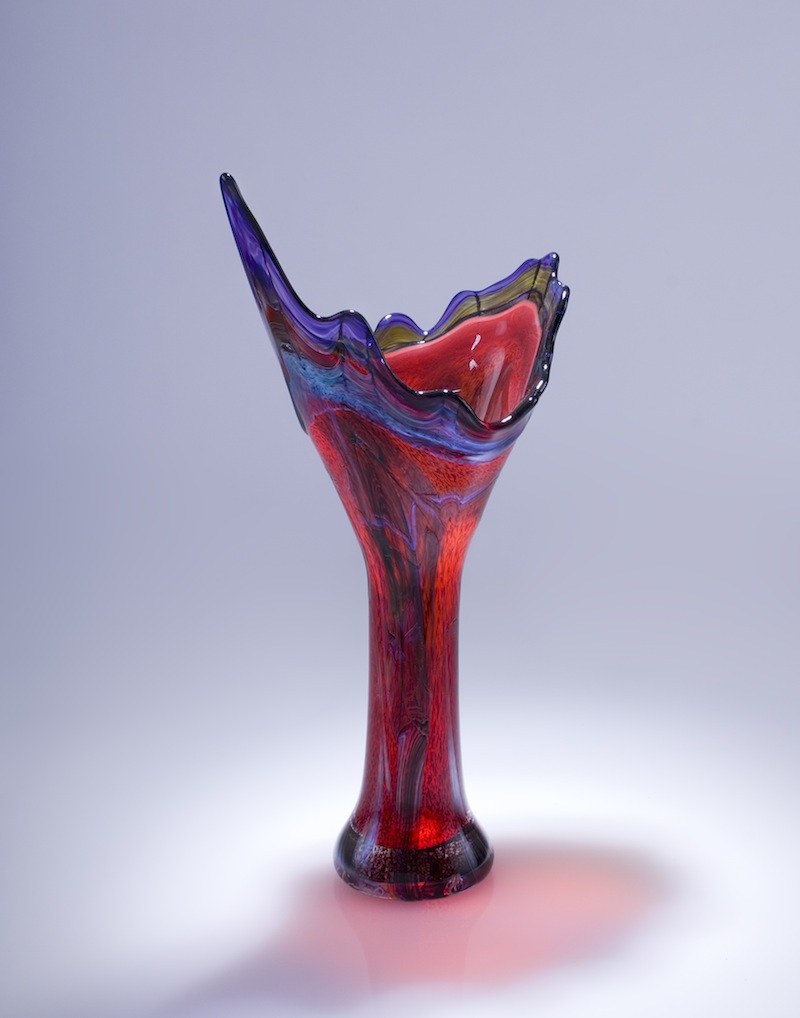 Ruby Hand Blown Glass